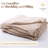 Unboxme Sweet Dreams Cloud Wrap - Ultra Soft & Cozy Stone-Colored Throw Blanket, 54" x 72" Warm Couch Blanket