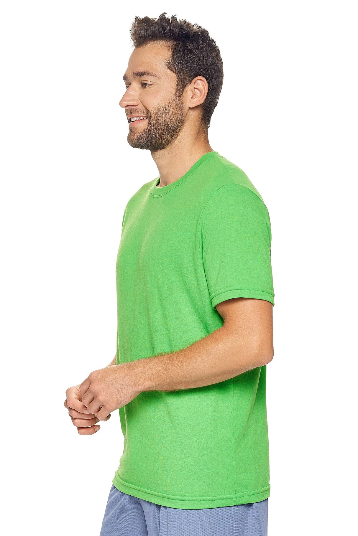 Expert Brand USA-Made Men's TriTec Activewear Performance Crewneck Short Sleeve T-Shirt