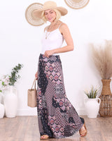 Popana Womens Long Maxi Skirt - Made in USA Long Skirts for Women Trendy - Casual Convertible Sundress Plus Size Maxi Skirt