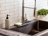 WeatherTech FaucetMat Duo - Protect Your Kitchen & Bathroom Countertops - Dark Grey/Slate