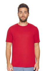 Expert Brand USA-Made Men's TriTec Activewear Performance Crewneck Short Sleeve T-Shirt