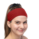 Women's Cotton Headbands Sweatbands 3" Wide Sports Fitness Yoga Fashion Made in USA