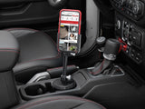 WeatherTech CupFone with Extension – Adjustable, Universal Cup Holder Phone Mount Accessory for Car – Compatible with iPhone & Other Smartphones – Open Access Design for Cell Phone Charging
