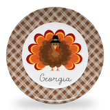 Tiny Expressions - Personalized Holiday Plates for Kids with Customized Name | BPA Free | Dishwasher Safe | Made in the USA (Christmas Plate)