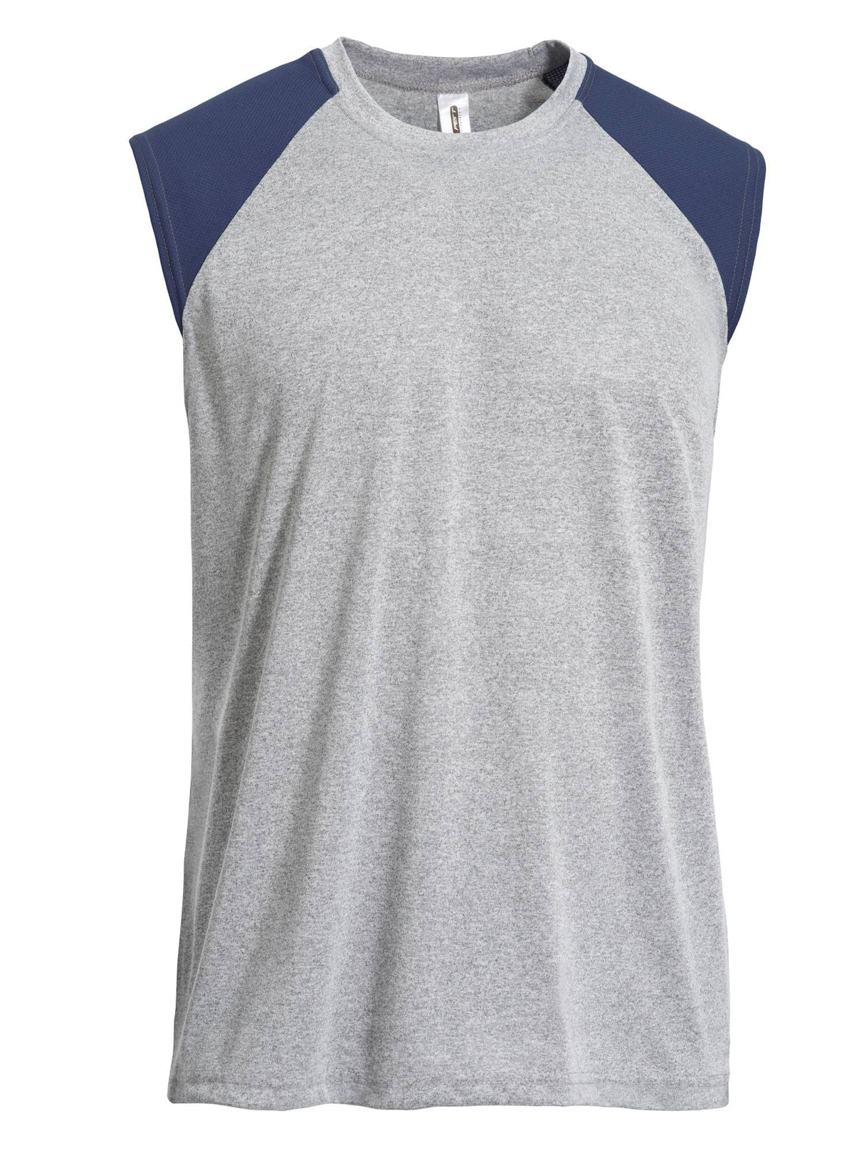 Expert Brand USA-Made Men's Natural-Feel Colorblock Training Tank T-Shirt