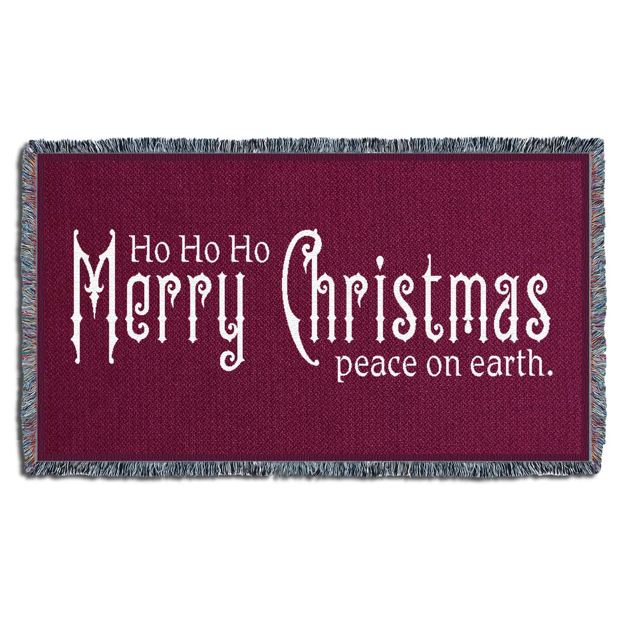 Pure Country Weavers It's A Wonderful Life Blanket Black - Gift Christmas Tapestry Throw for Back of Couch or Sofa - Woven from Cotton - Made in The USA (61x36)