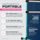 VITA Barre Portable Freestanding Double Ballet Barre, Prodigy, Wood | Adjustable Height, USA Made, Home or Gym Exercise Equipment for Kids & Adults | Dance, Fitness, Pilates