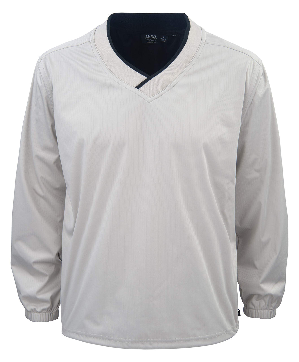 Akwa Men's Pullover Long Sleeve Windshirt, Water Resistant, Made in USA