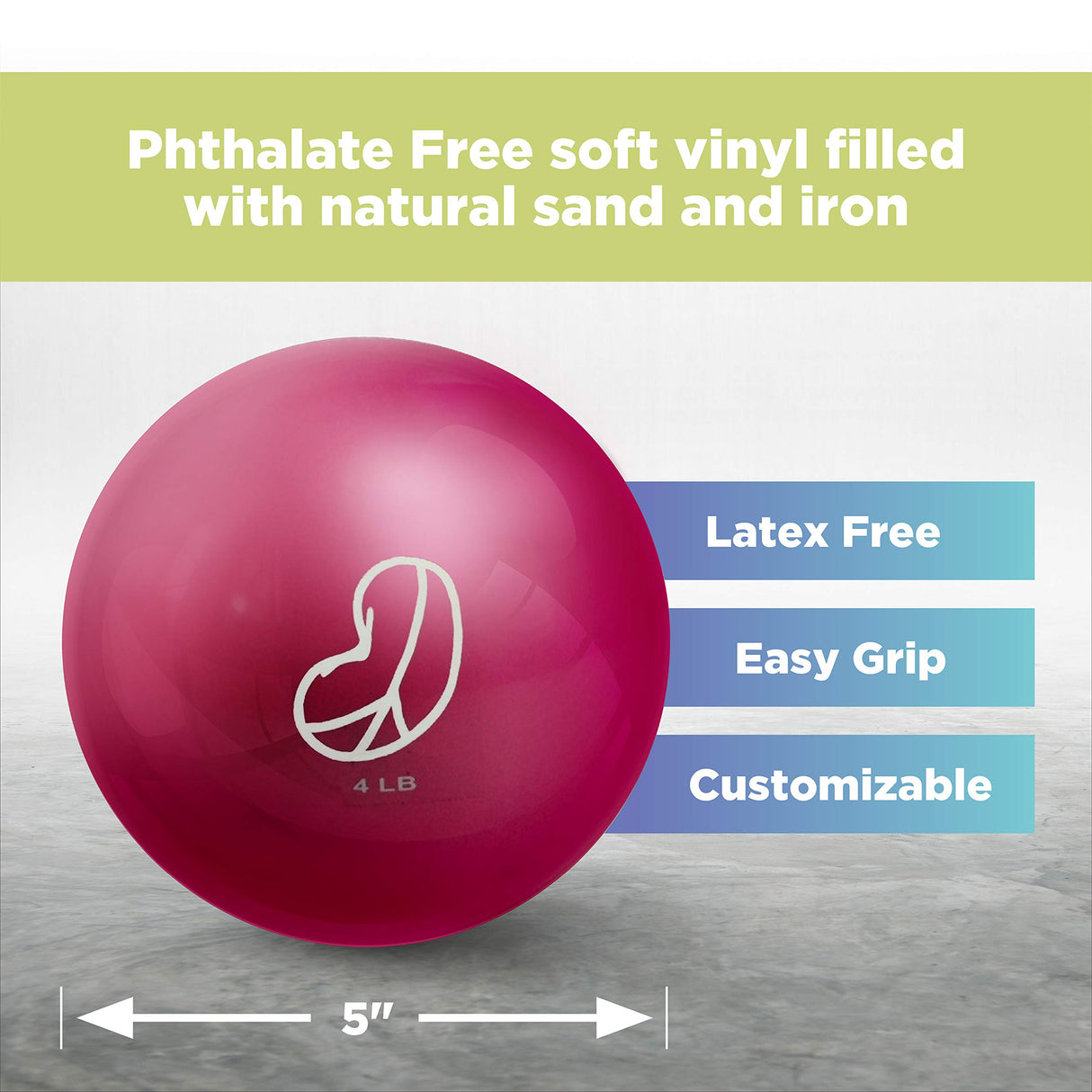 Bean Products Weighted Balls - 2-6 Pounds - Multiple Colors