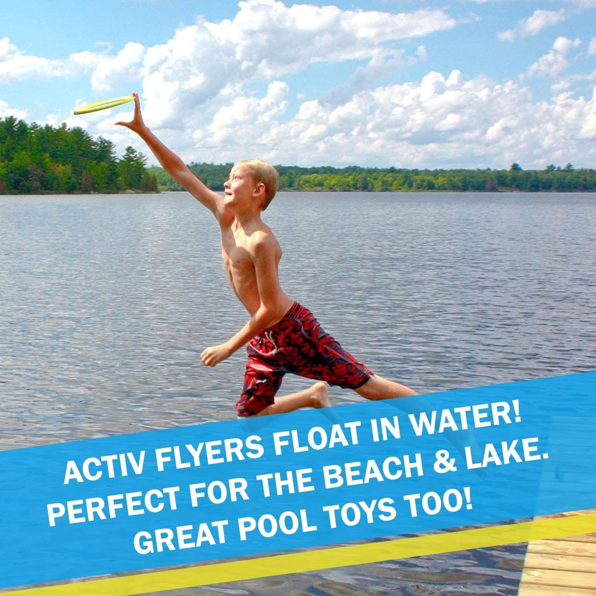Activ Life Kid’s Flying Rings [2 Pack] They Fly Straight & Don’t Hurt! 80% Lighter Than Standard Frisbees - Replace Screen Time with Healthy Family Fun - Get Outside & Play! Proudly Made in The USA