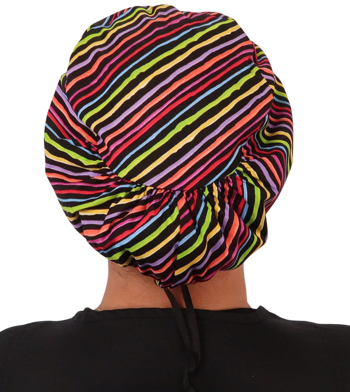 Sparkling EARTH Riley Medical Scrub Caps with Flat Front and Roomy Back - Adjustable Cord Lock Closure - Made in The USA!