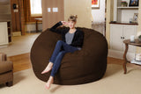 Chill Sack Bean Bag Chair: Giant 6' Memory Foam Furniture Bean Bag - Big Sofa with Soft Micro Fiber Cover, Charcoal