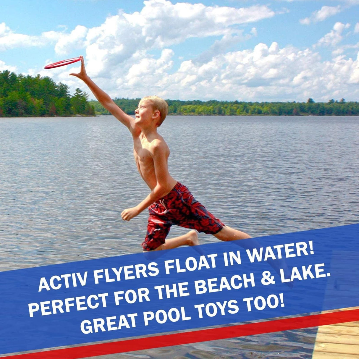 Activ Life Kid’s Flying Rings [2 Pack] They Fly Straight & Don’t Hurt! 80% Lighter Than Standard Frisbees - Replace Screen Time with Healthy Family Fun - Get Outside & Play! Proudly Made in The USA