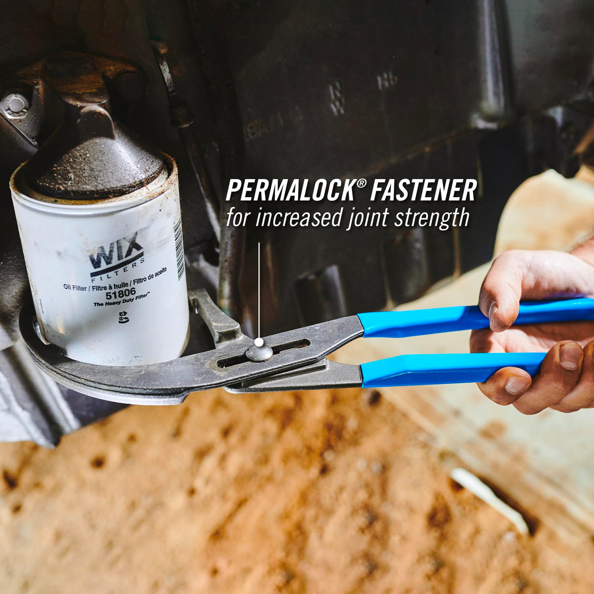 CHANNELLOCK 209 9-inch Oil Filter/PVC Pliers | Made in USA | 1.75 to 3-inch Jaw Capacity | Forged High Carbon Steel | Ideal for Engine Oil Filters, Conduit, and Fittings