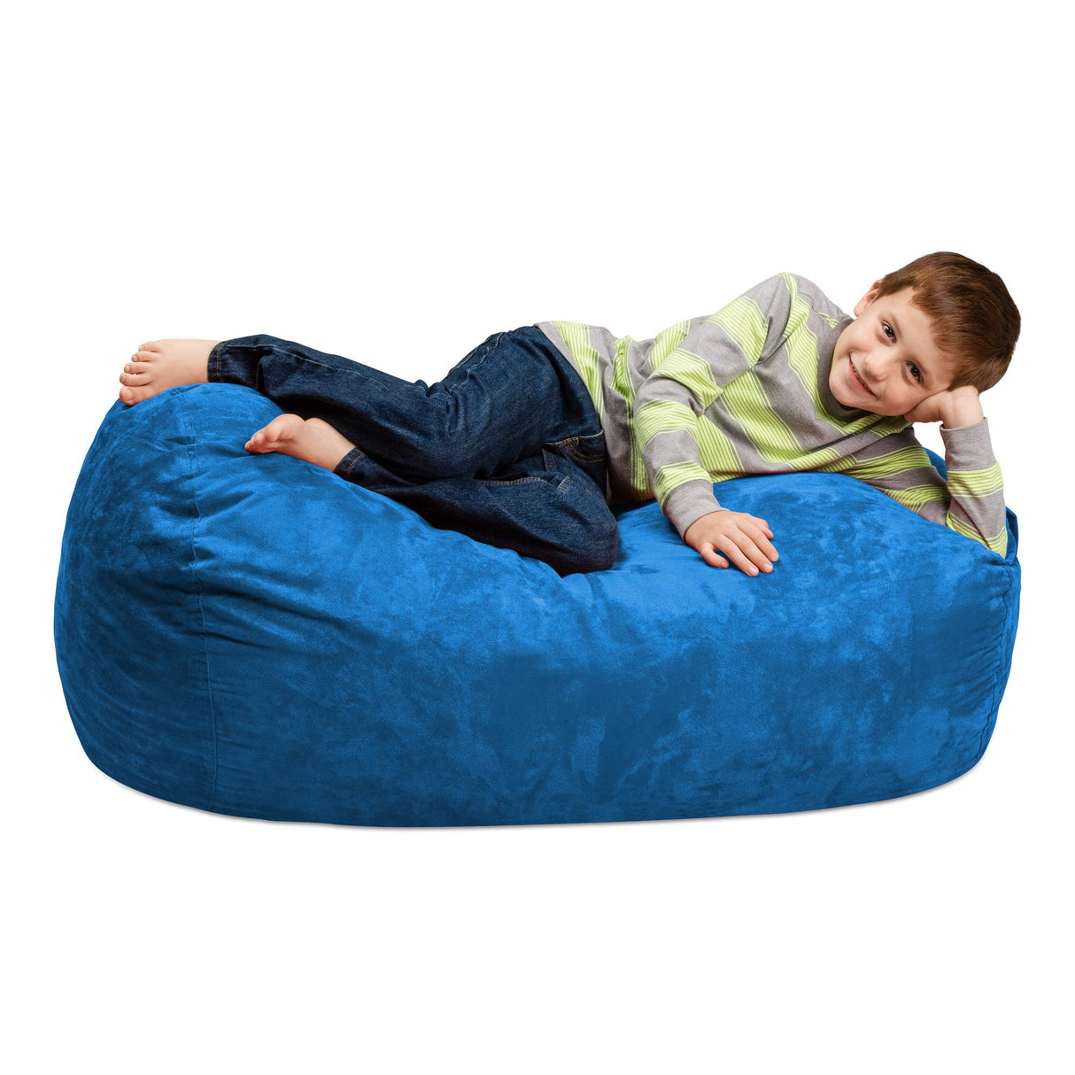 Chill Sack Kid's Memory Foam Bean Bag Lounger, Lime