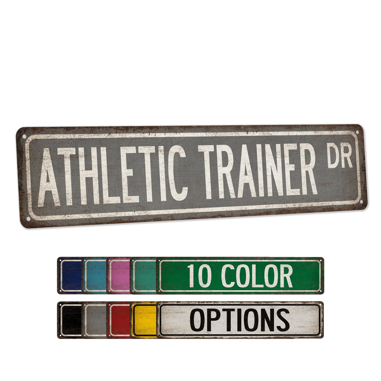Athletic Trainer Street Sign Athletic Trainer Gift- Made In USA - Gifts For Trainer Athletic Trainer Gifts Fitness Gifts Sports Trainer Gift Custom Sign 104180021075