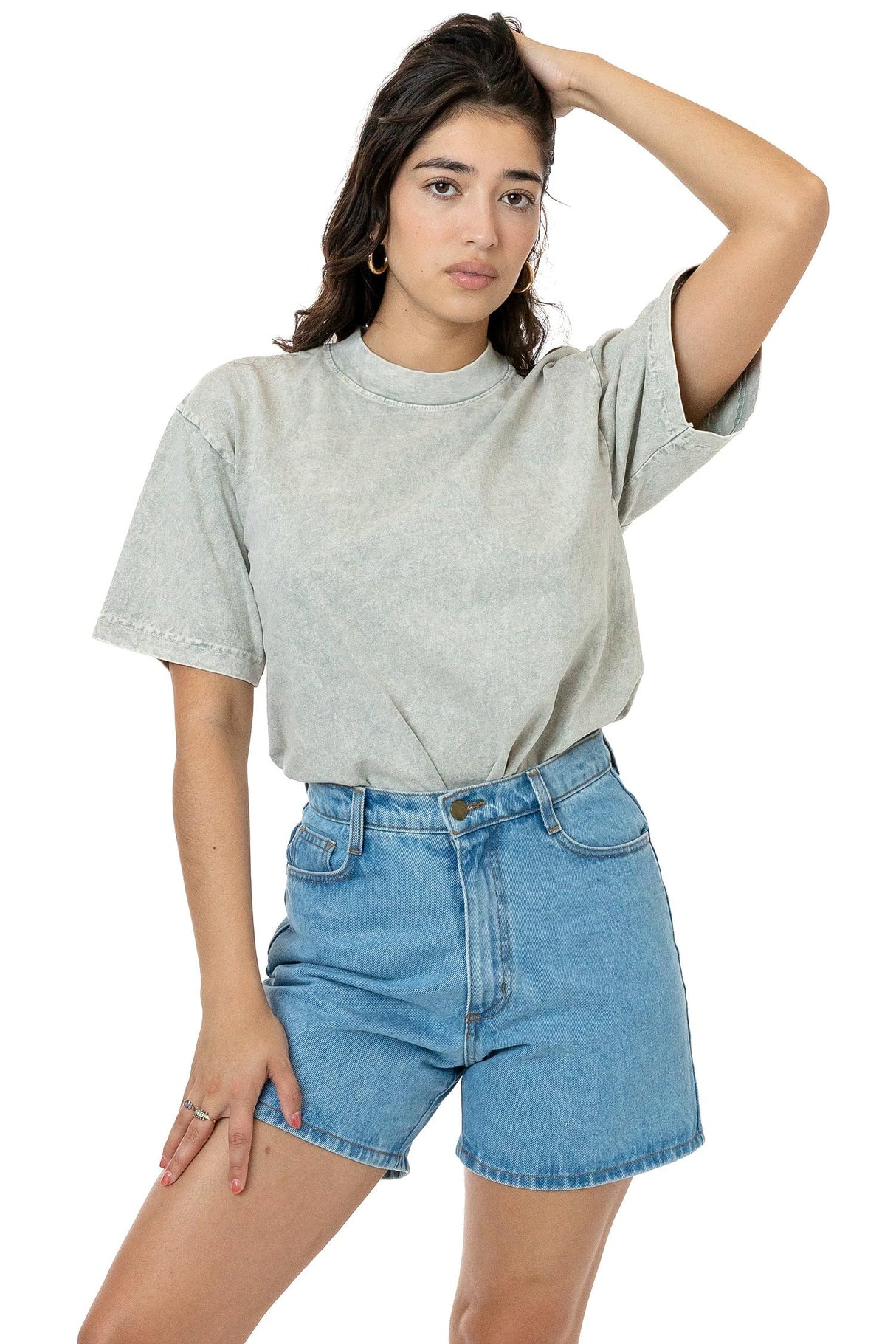 The 1801 Mineral Wash- 6.5oz Garment Dye Crew Neck T-Shirt