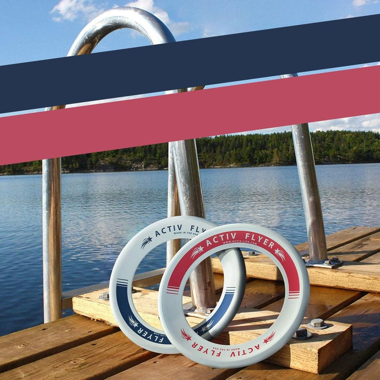 Activ Life Kid’s Flying Rings [2 Pack] They Fly Straight & Don’t Hurt! 80% Lighter Than Standard Frisbees - Replace Screen Time with Healthy Family Fun - Get Outside & Play! Proudly Made in The USA