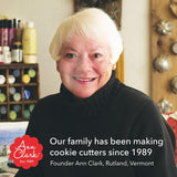 Woodland Cookie Cutters 5-Pc. Set Made in USA by Ann Clark, Fox, Deer, Owl, Hedgehog, Mushroom