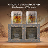 Lucky Shot - Constitution and Declaration of the Independence Whiskey Glass | United States Constitution & We The People | Old Fashioned Rocks Glasses -Set of 2 (11 oz)