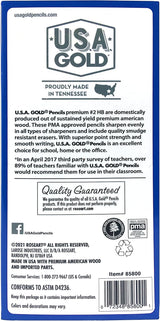 Cra-Z-Art U.S.A. Gold Pre-sharpened American Wood Cased #2 HB Yellow Pencils, 96 Pack