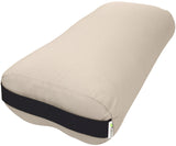 Bean Products Yoga Bolster - Made In The USA With Eco Friendly Materials - Round or Rectangular Support Cushions That Elevate Your Practice - Natural Cotton or Organic Hemp Cover