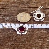 Bottled Up Designs Handmade Bloom Once More Earrings, Recycled Vintage Glass, Sterling Silver, Eco Friendly, Made in USA, Birthday Gifts, Mothers Day, Women, Anniversary (Olive Wine Bottle)