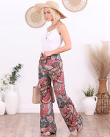 Popana Palazzo Pants for Women Casual Summer Wide Leg Beach Pants Plus Size Made in USA