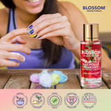 Blossom All Natural Acetone Free Nail Polish Remover, Scented, Organic Plant-Based, Vegan, Cruelty Free, Infused with Real Flowers, 2 fl. oz., Spring Bouquet