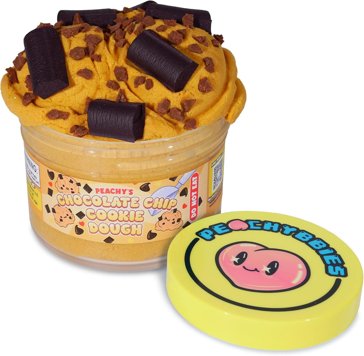 Slime Chocolate Chip Cookie Dough Cloud Slime, Made in USA Premium Slime, 100% Authentic Peachybbies, 7 oz., Scented Slime for Kids from Peachybbies Slime Shop, ASMR, Limited Edition