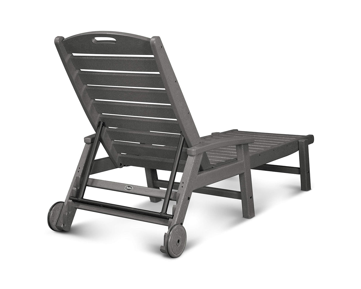 Trex Outdoor Furniture Yacht Club Wheeled Chaise in Vintage Lantern
