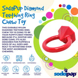 SodaPup Hot Dog – Durable Dog Chew Toy Made in USA from Non-Toxic, Pet Safe, Food Safe Nylon Material for Mental Stimulation, Clean Teeth, Fresh Breath, Problem Chewing, Calming Nerves, & More