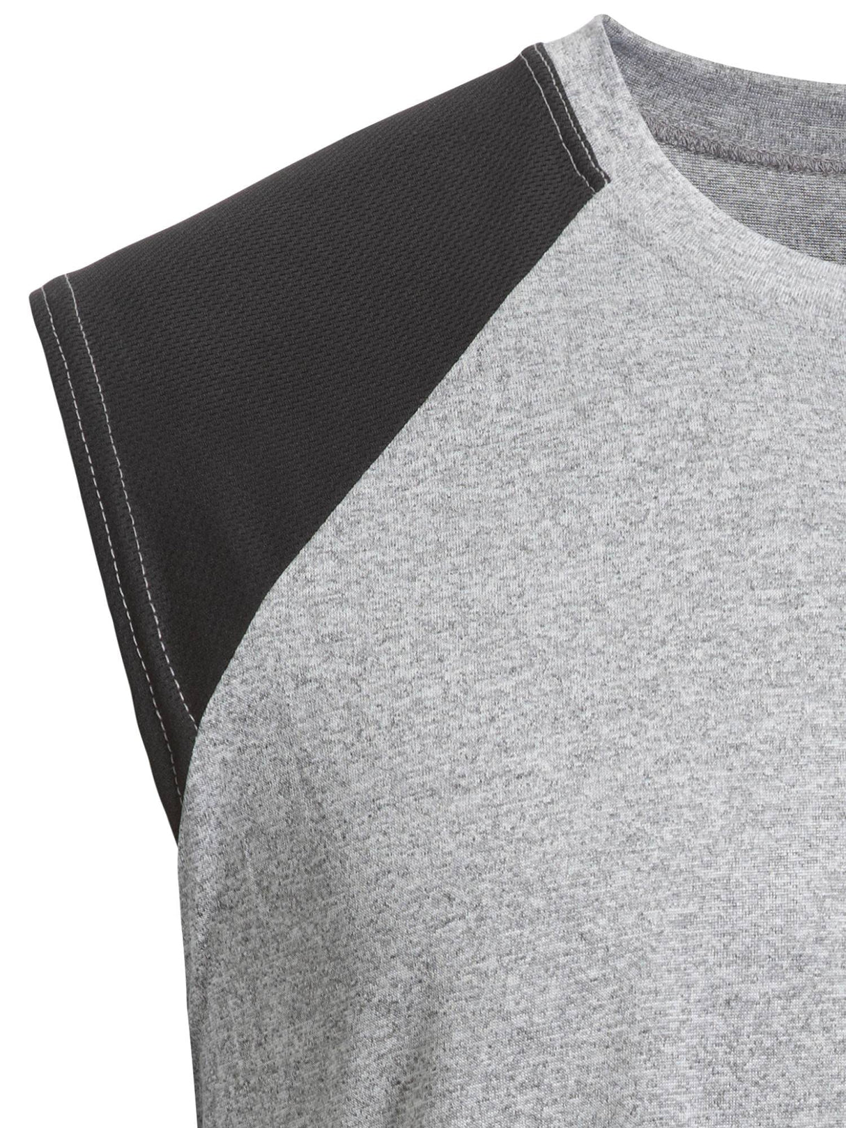 Expert Brand USA-Made Men's Natural-Feel Colorblock Training Tank T-Shirt