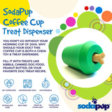 SodaPup Honey Pot – Durable Dog Treat Dispenser & Enrichment Toy Made in USA from Non-Toxic, Pet Safe, Food Safe Natural Rubber Material for Mental Stimulation, Problem Chewing, Calming Nerves, & More