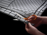 WeatherTech Trim-to-Fit Floor Mat - Semi Universal Vehicle Mats - 1st & 2nd Row 3-Piece Set (Black)