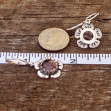 Bottled Up Designs Handmade Bloom Once More Earrings, Recycled Vintage Glass, Sterling Silver, Eco Friendly, Made in USA, Birthday Gifts, Mothers Day, Women, Anniversary (Olive Wine Bottle)