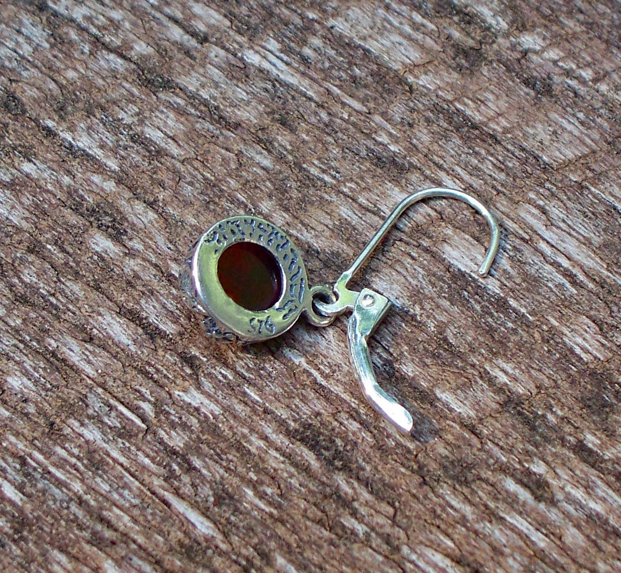 Bottled Up Designs Handmade Vintage Leverback Botanicals Earrings, Sterling Silver, Eco Friendly, Made in USA, Birthday Gifts, Mothers Day, Women, Anniversary (Red Beer Bottle)