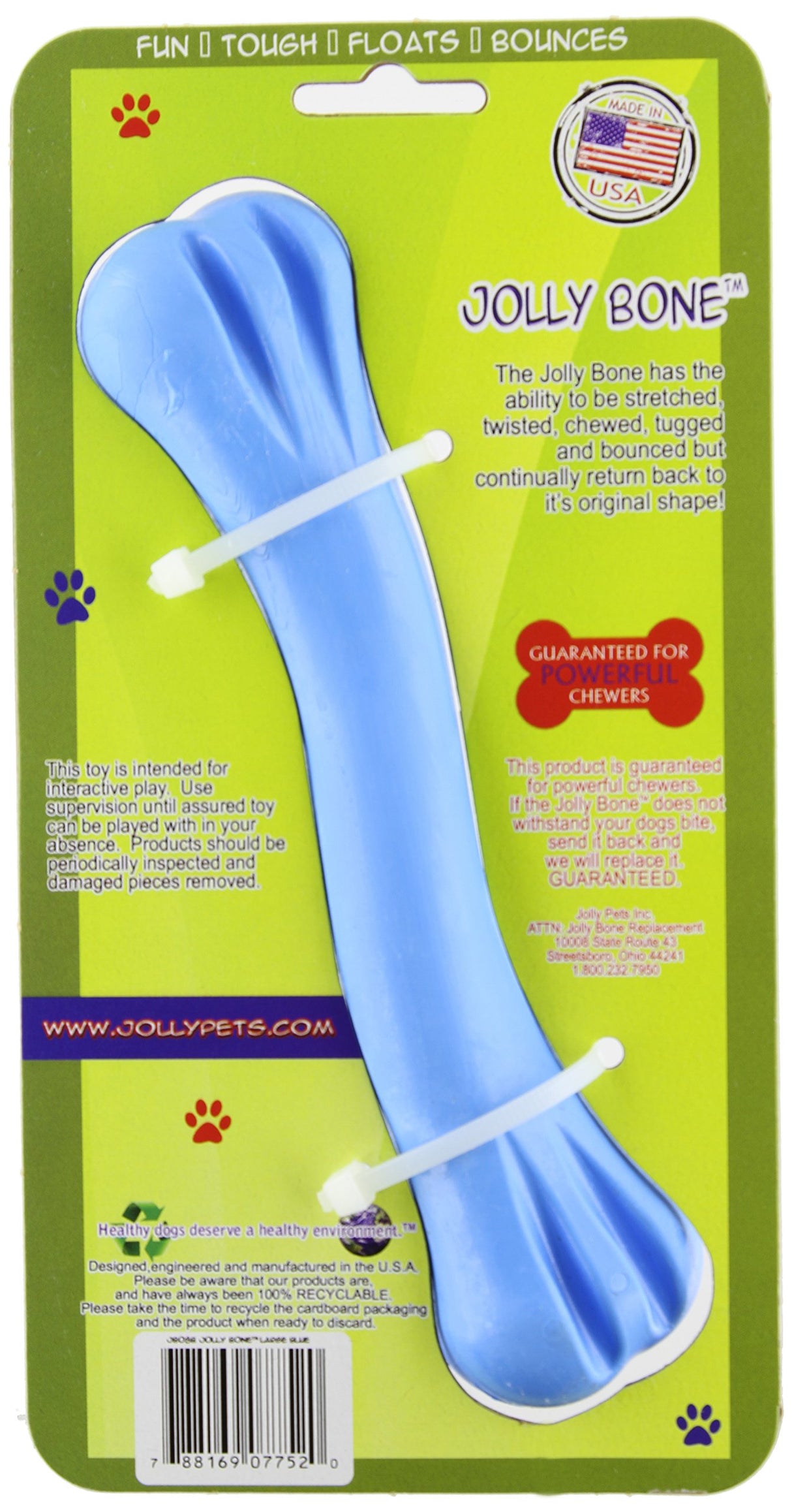 Jolly Pets Jolly Bone, Medium/Blue