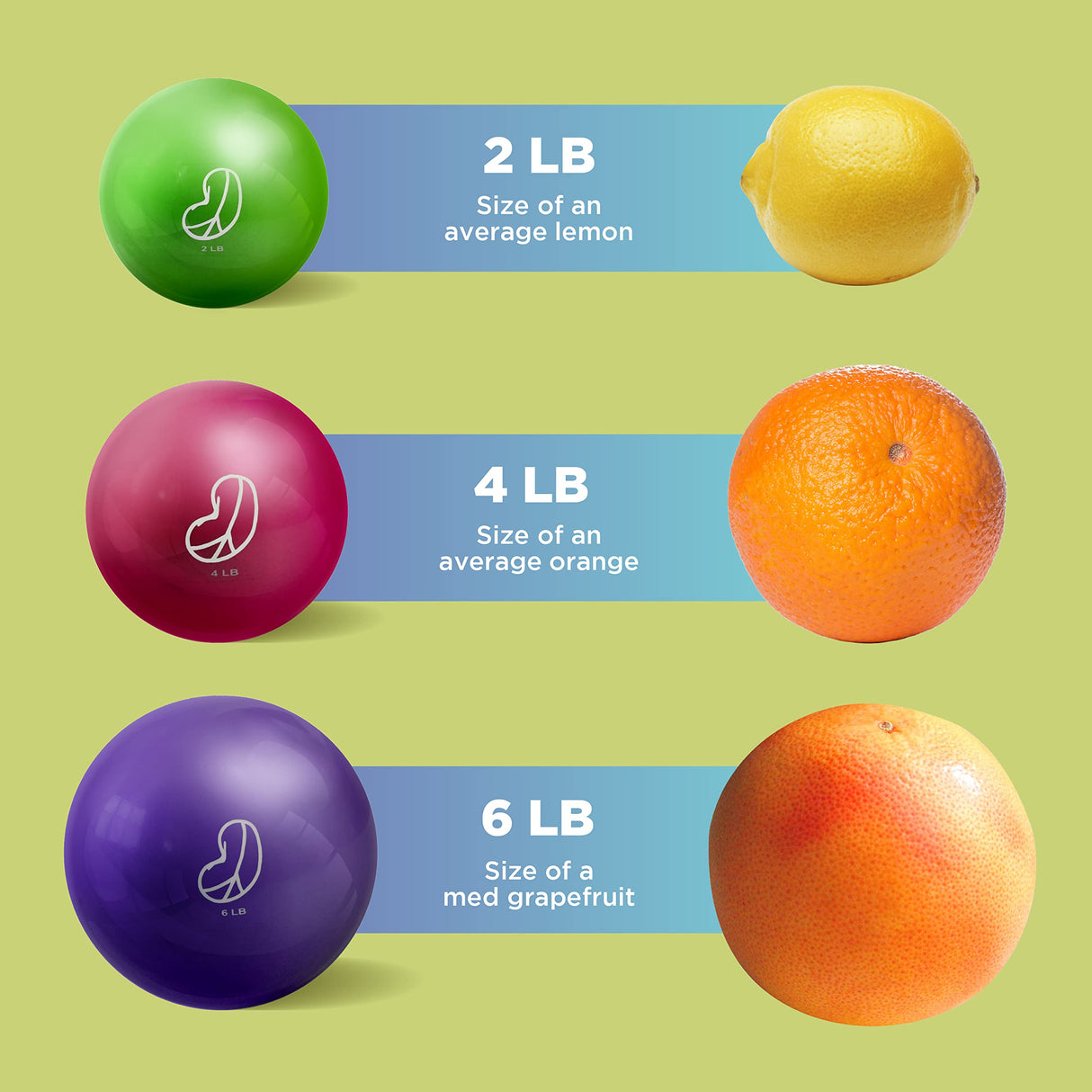 Bean Products Weighted Balls - 2-6 Pounds - Multiple Colors