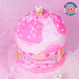 Slime Strawberry Cow Cloud Slime, Made in USA Premium Slime, 100% Authentic Peachybbies, 7 oz., Scented Slime for Kids from The Original Peachybbies Slime Shop, ASMR, Limited Edition