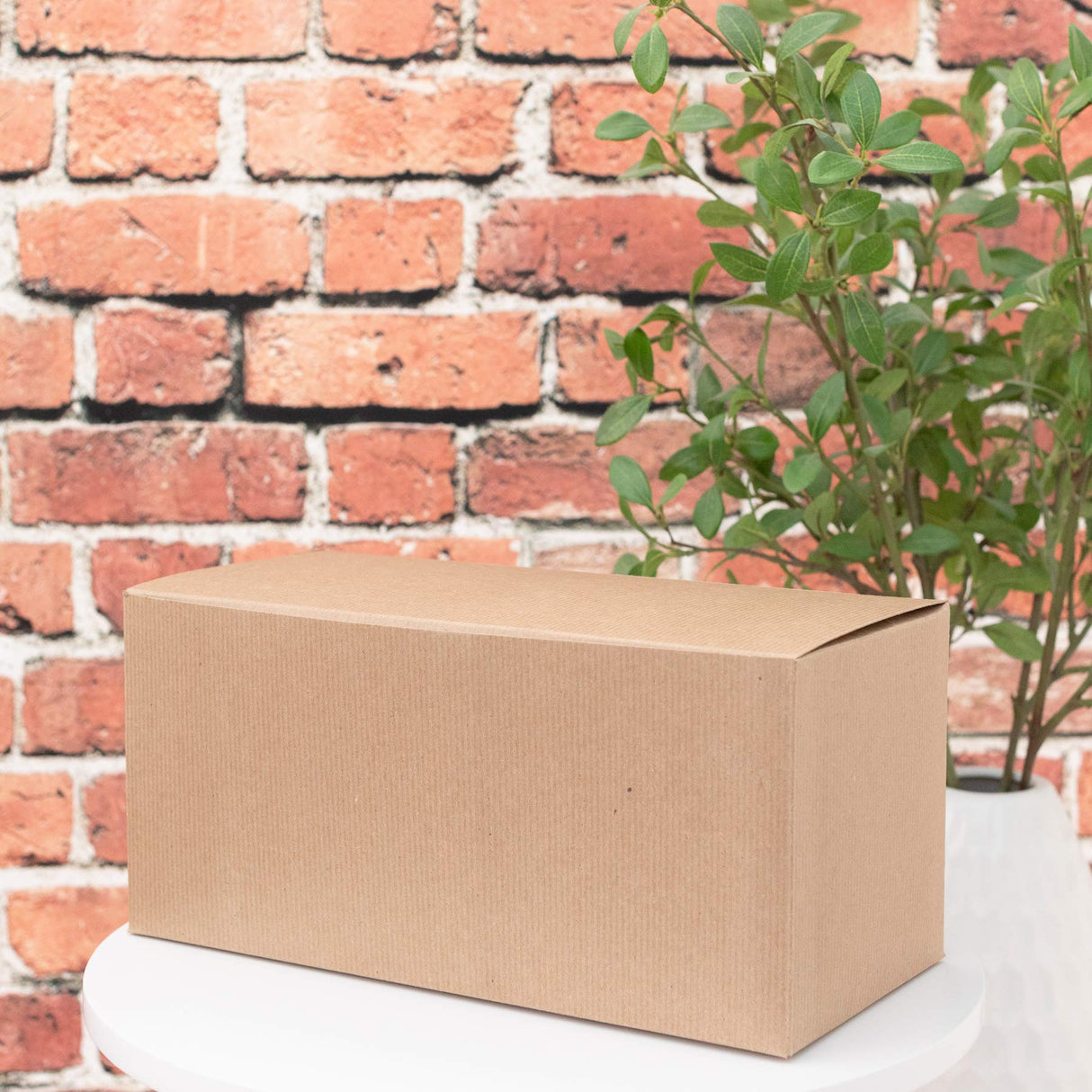 Made in USA 10-Count Recycled Brown Kraft Gift Boxes (5" X 5" X 3") with Tuck Lids for Weddings, Crafting and Baking Packaging Needs