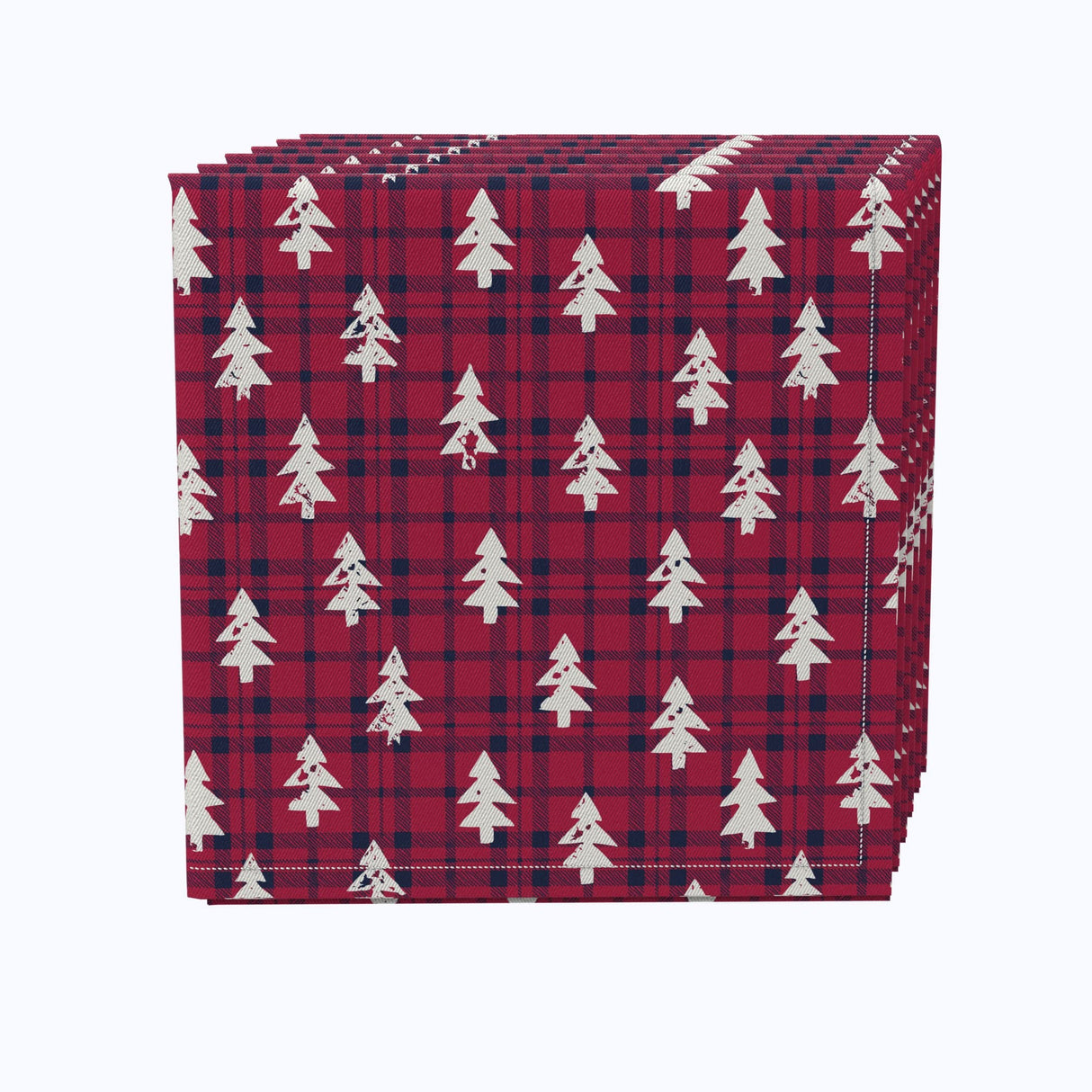 Fabric Textile Products Round Tablecloth, 100% Milliken Polyester, Machine Washable, 90" Round, Red Christmas Reindeer