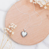 Bottled Up Designs Handmade, Homespun Hearts Necklace, Recycled Vintage Bottles, Sterling Silver, Made in USA, Birthday Gifts, Mothers Day, Women, Anniversary (White 1960s Cold Cream Jar)