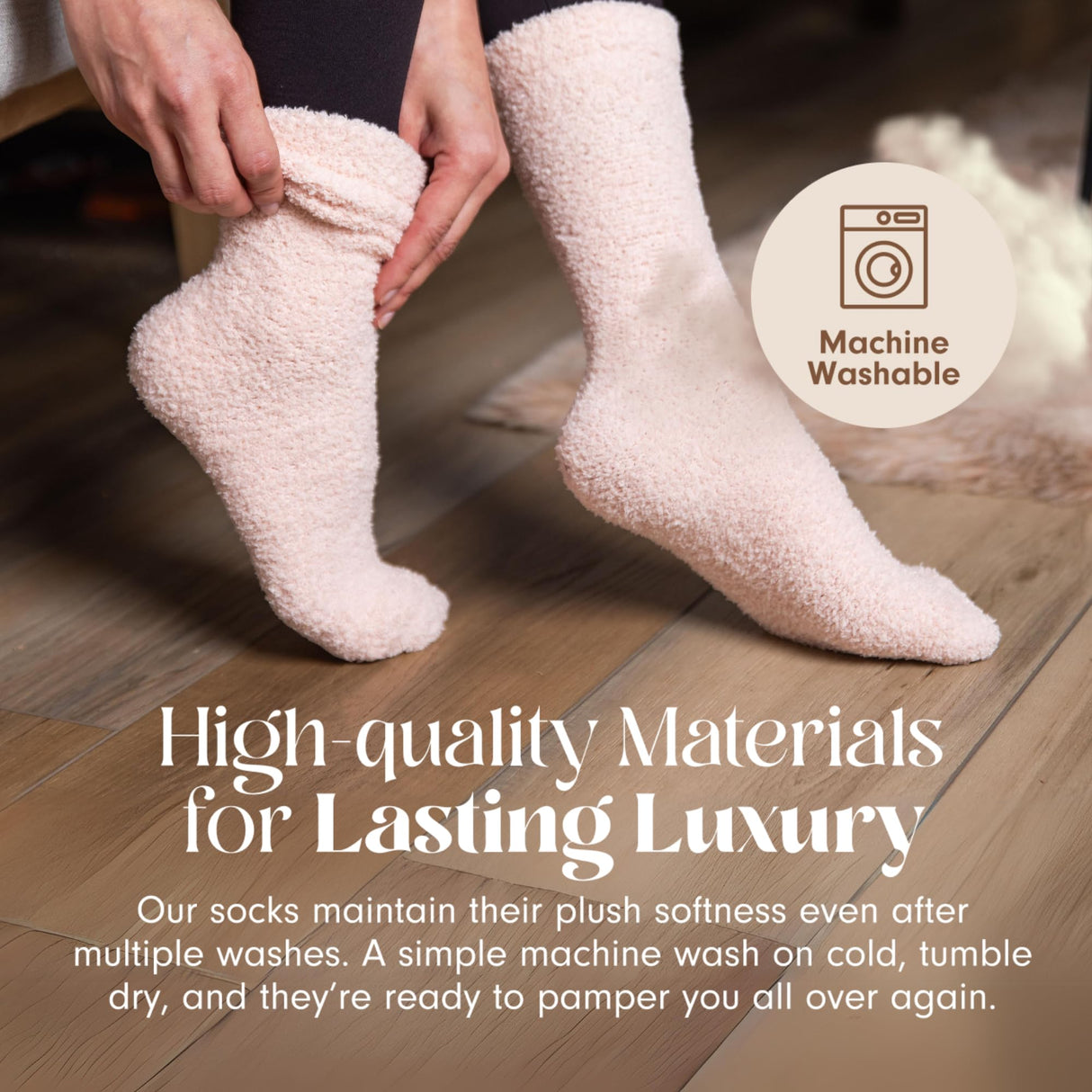 Unboxme Gifts Warm & Cozy Ultra-Luxe Cloud Sock for Women & Men - Super Soft Luxurious Fabric Sleep Socks