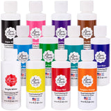 Ann Clark Professional-Grade Gel Food Coloring Made in USA .7 oz, 12 Colors