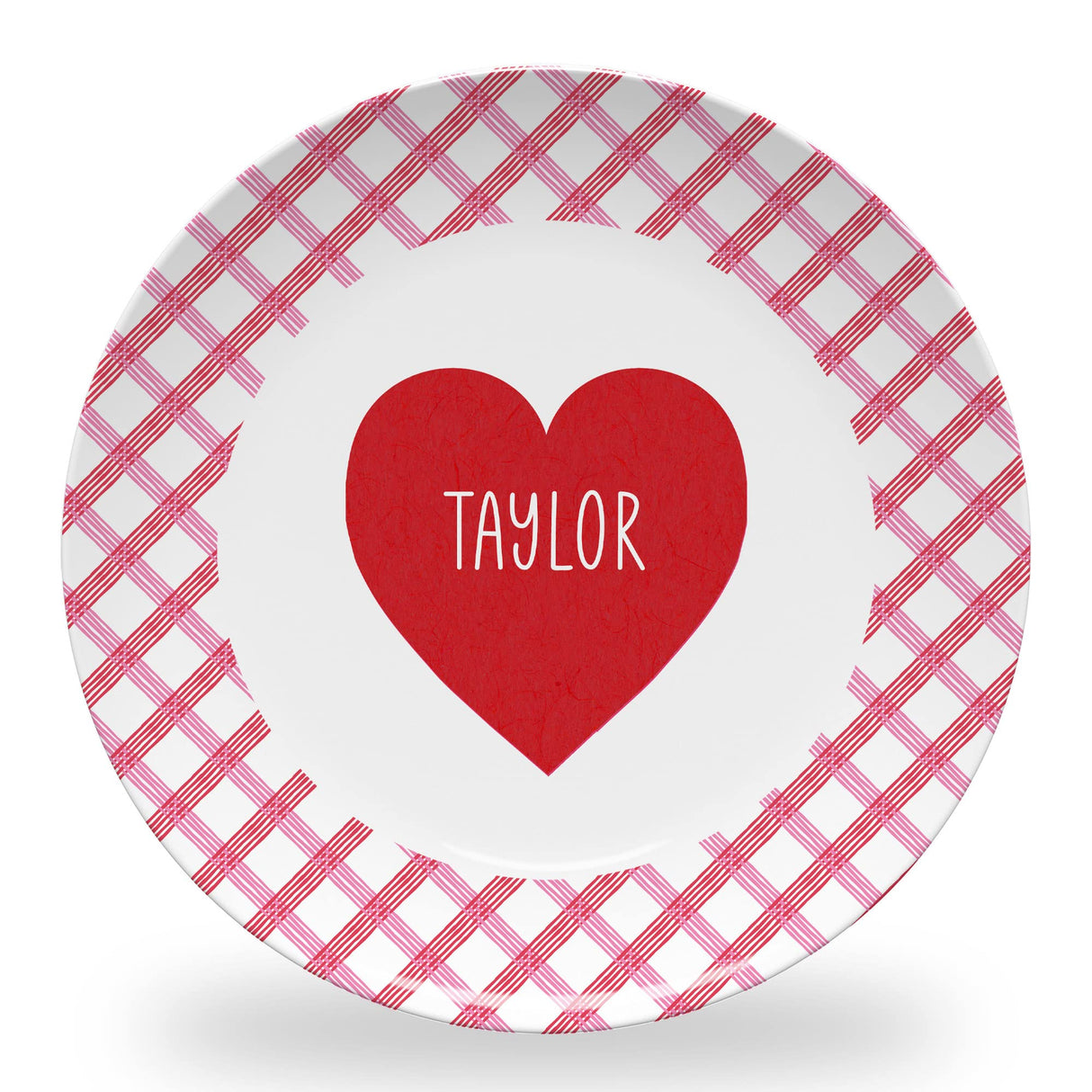 Tiny Expressions - Personalized Holiday Plates for Kids with Customized Name | BPA Free | Dishwasher Safe | Made in the USA (Christmas Plate)