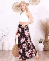 Popana Womens Long Maxi Skirt - Made in USA Long Skirts for Women Trendy - Casual Convertible Sundress Plus Size Maxi Skirt