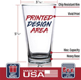 Funny Gift for Dad from Daughter, Son - Dad Gifts - Birthday Gifts for Dad - Dad Birthday Gift Ideas - Cool Gifts for Dad - Present for Dad 16 oz Pint Glass Beer Glass
