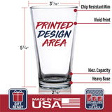Trump Vance MAGA Trumpican 16 oz Pint Beer Glass Made in America & Dishwasher Safe! Gift Box Included | Trump 2024 Patriot Gift | Gifts For Men | Made In USA