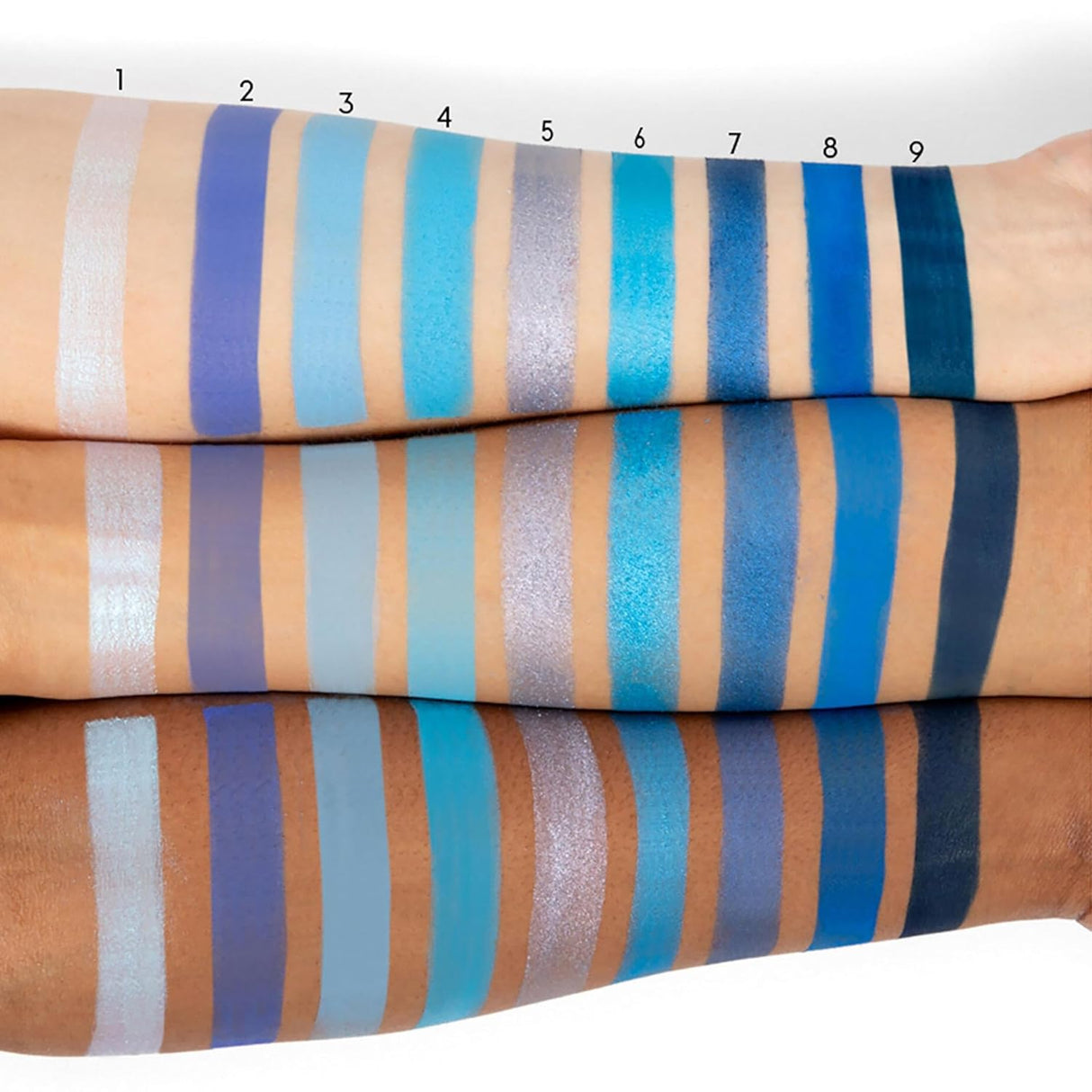 ColourPop Blue Moon Shadow Palette - Monochromatic Blue Shadow Palette with Matte, Metallic and Duochrome Finishes - High-Pigment Eye Makeup with a Long-Wearing Formula (0.3 oz)